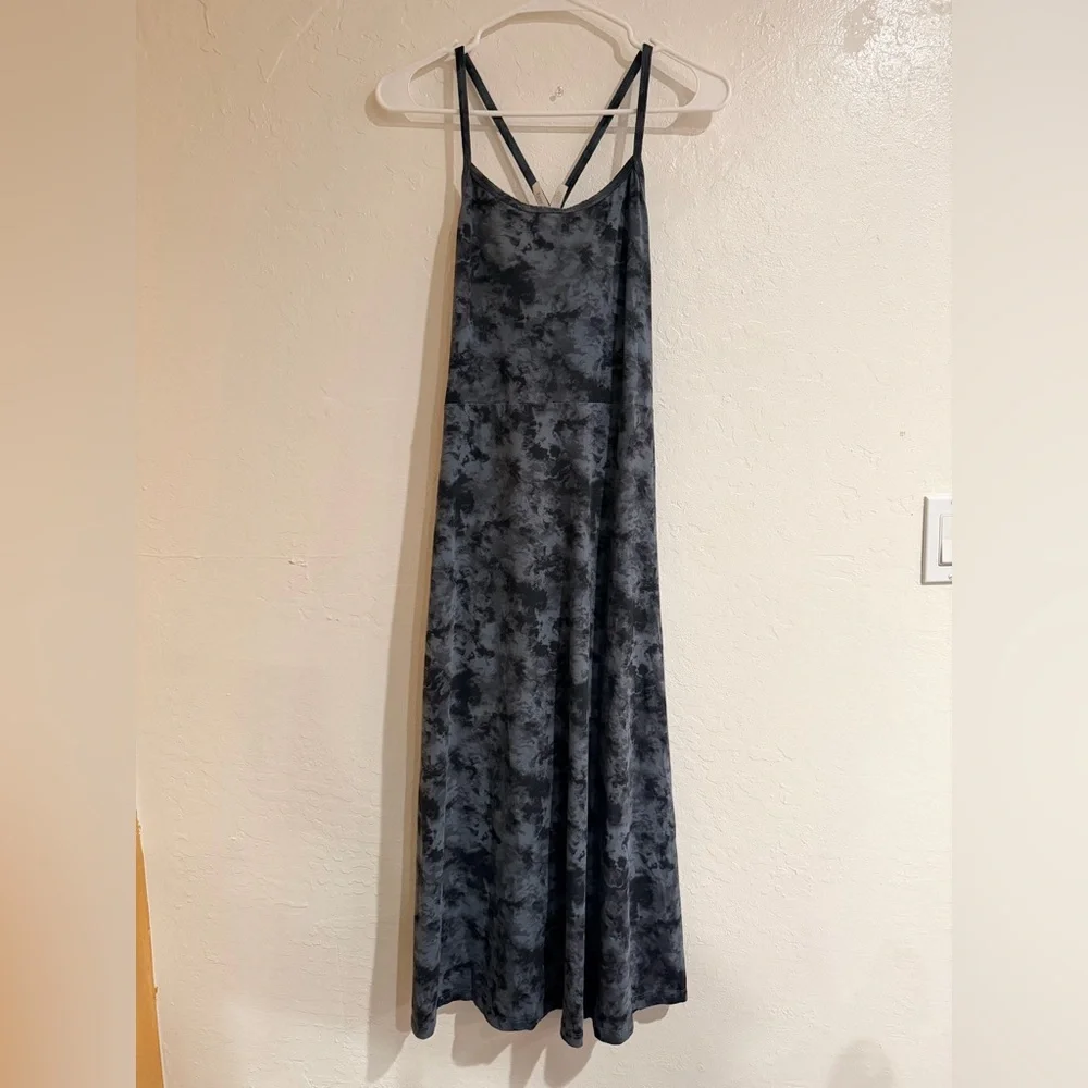 Pact Black and Gray Tie-Dye Maxi Dress size L - Picture 2 of 11